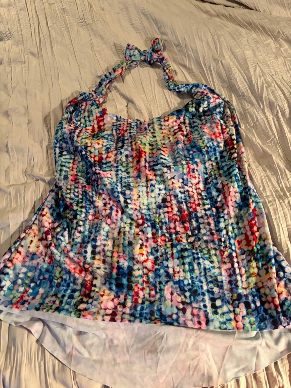 Magicsuit Multicolor Halter Tank Top - Blue, Pink, Red